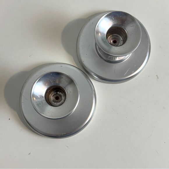 Vintage Kensington Aluminum Art Deco Candle Stick Holders 2.5x4” - Picture 3 of 7